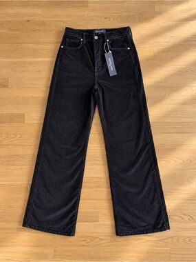 NWT Veronica Beard Taylor Velvet High Waist Wide Leg Jeans 28